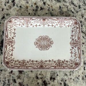 Victorian T&R Boote Trademark Tournay Royal Premium England Butter/Pickle Dish